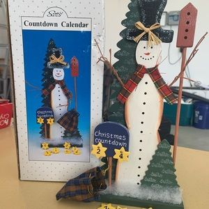 Snowman Christmas countdown